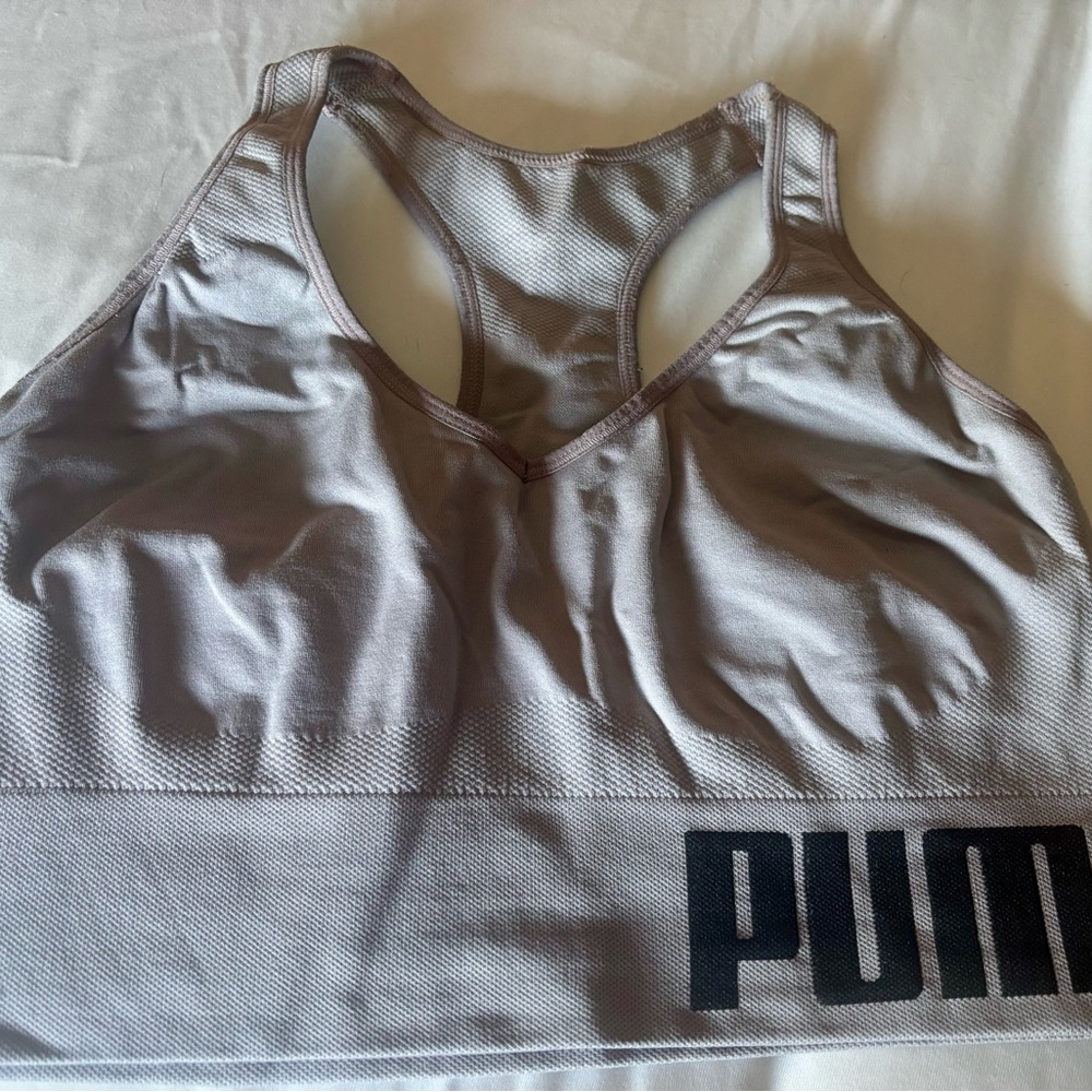 PUMA Women's Silver Sports Bra